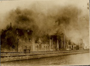 The Four Courts ablaze-30 June 1922